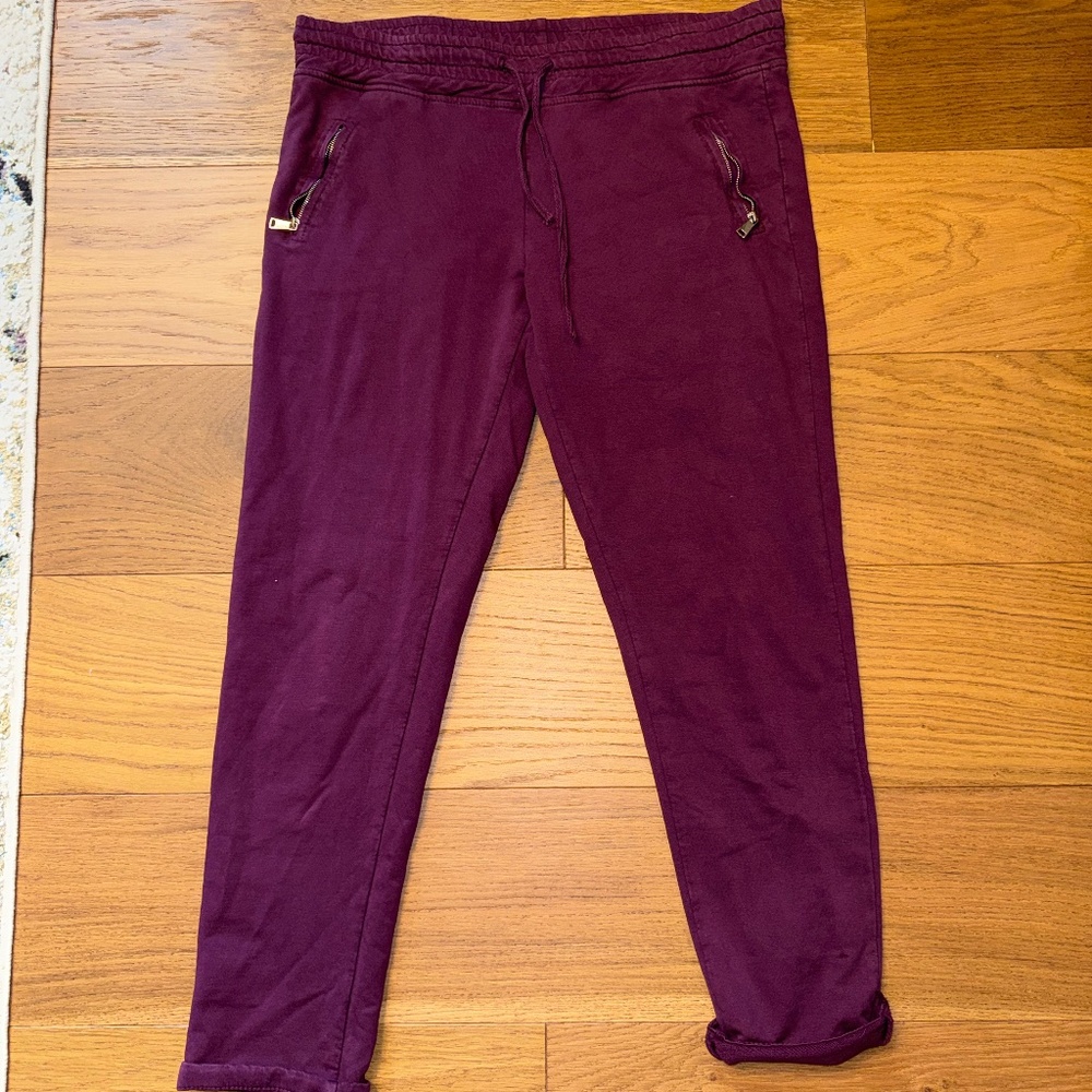 Nostalgia Drawstring Jogger Sweatpants | Burgundy Lounge Staple